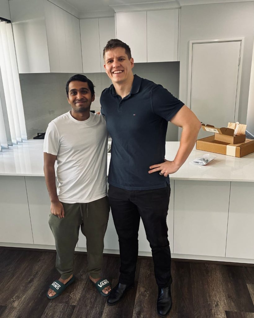 Sam Vote with client