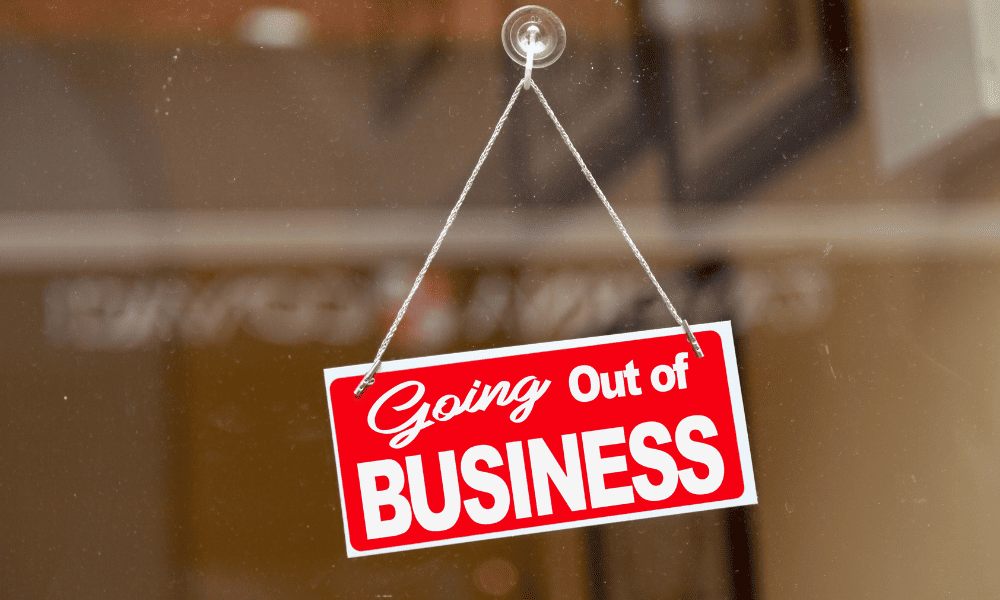 Builder out of business